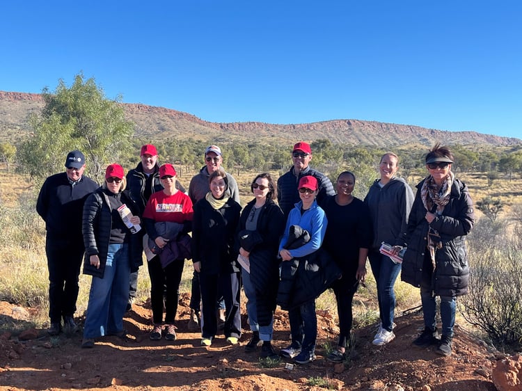 ANZ Bank Leaders on-Country with Red Dust