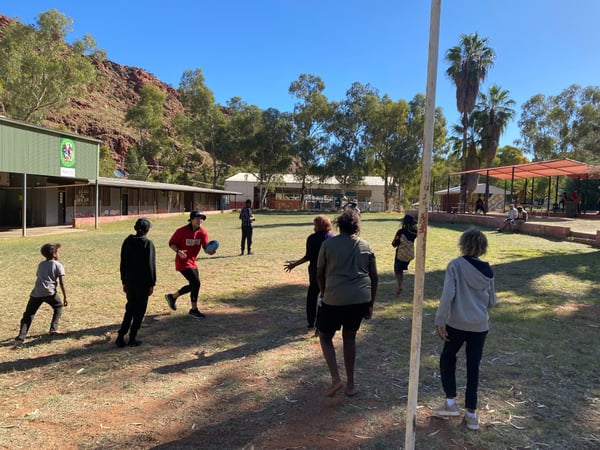 Ally Anderson Utju AFL drill