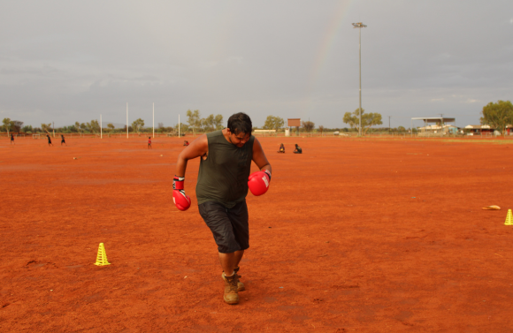 Boxing activities in Yuendumu