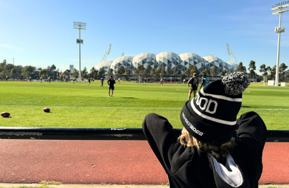 Collingwood footy training session