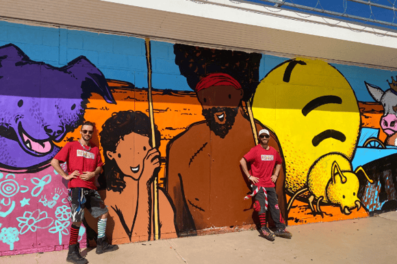 Junk Yard Beats in Yuendumu with Red Dust