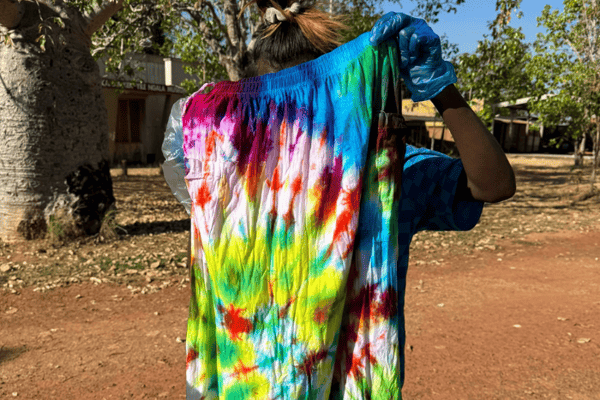 Wadeye showed off their new tie dye pieces