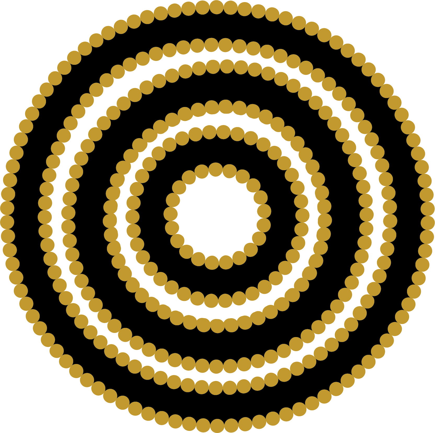 Black 3 Circles@20x