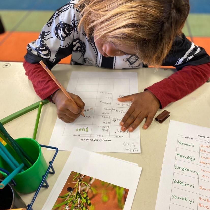 HLP Yuendumu 2021 student writing