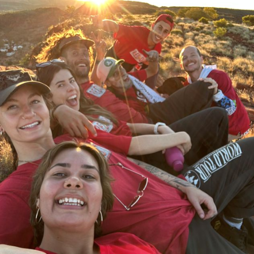 Louie and the Red Dust team