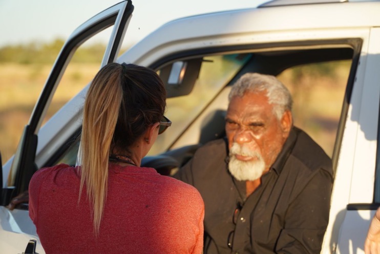 Ned Hargraves with female yarning