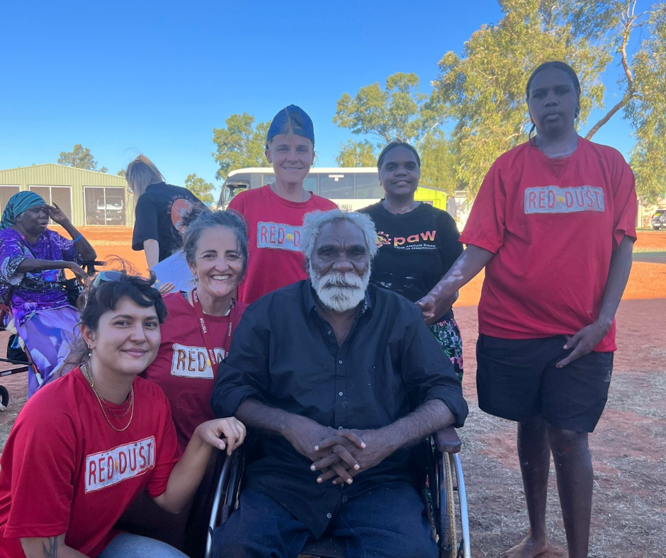 Ned Hargraves with the Red Dust Team