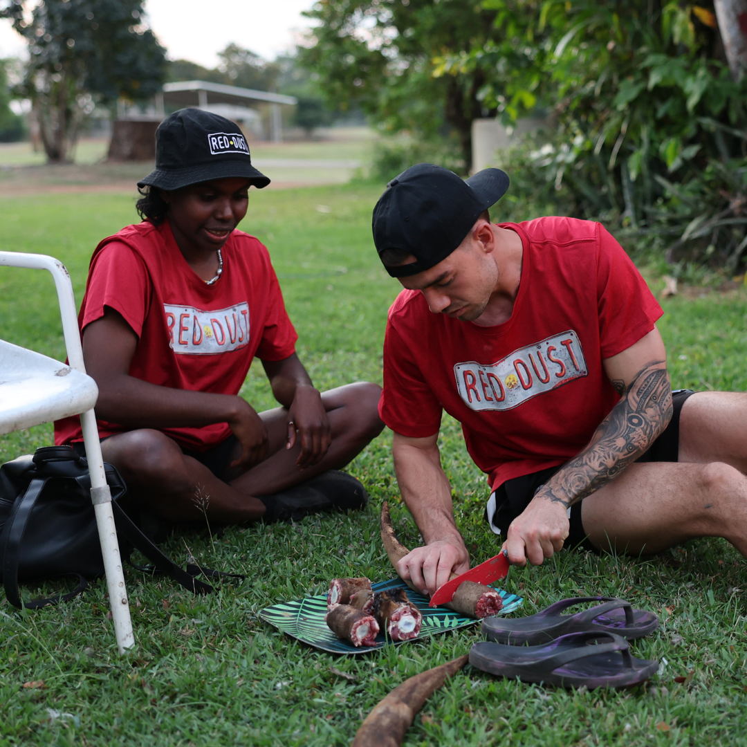 Steph Williams and Jy Simpkin in Nauiyu