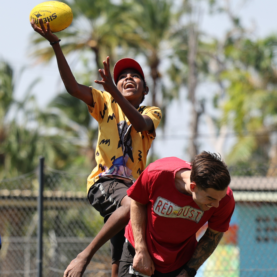 Student takes a mark with Jy Simpkin